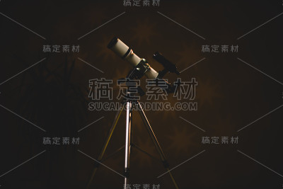 观测宇宙的望远镜-天文学和占星术。