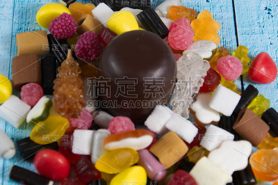 五颜六色的糖果