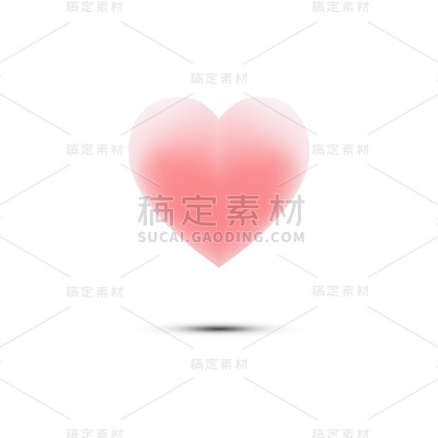情人节粉色的心。节日海报，给爱人的祝贺。矢量插图EPS 10。