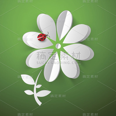 剪纸花