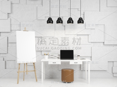 带画架的工作室