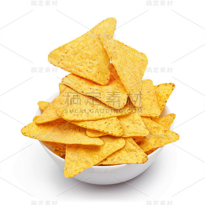 美味的墨西哥玉米片加白面包