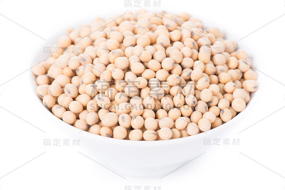 大豆在碗上白
