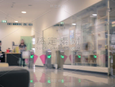 模糊的安全入口背景