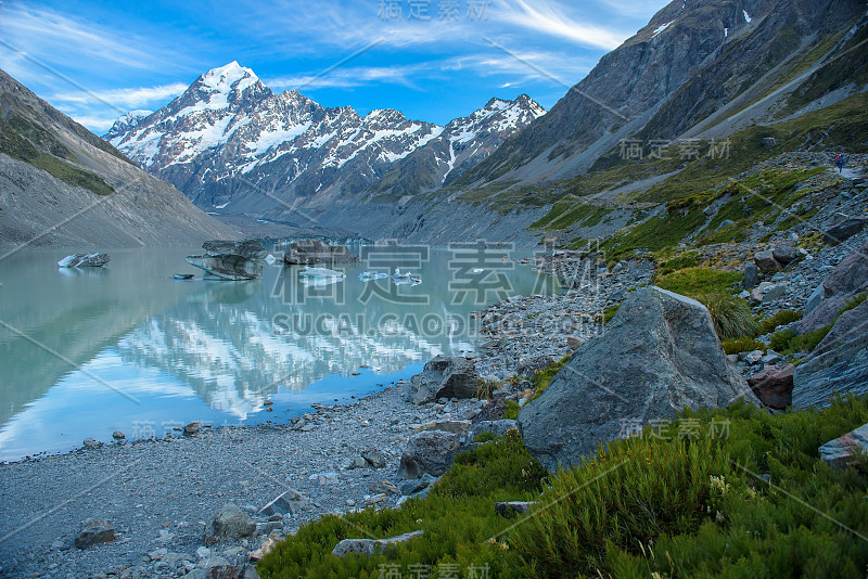 新西兰库克山国家公园的风景