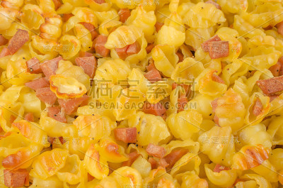 火腿，鸡蛋意大利面