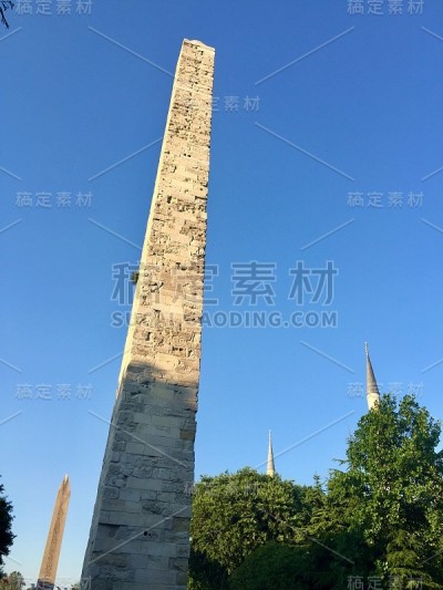 苏丹艾哈迈德广场的历史纪念碑石碑