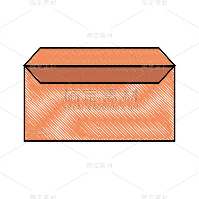 包络橙色矢量图