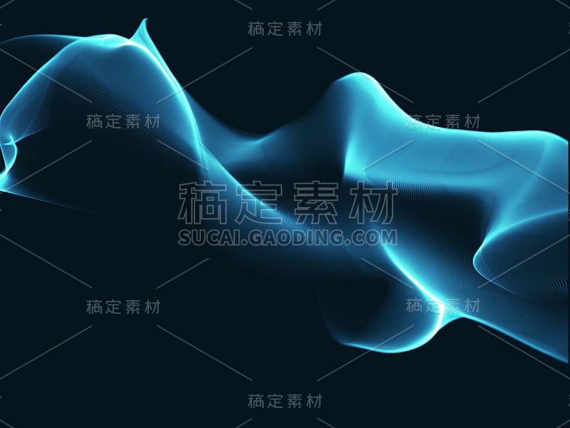 3D未来主义背景与抽象流程设计