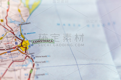 地图上的康斯坦察