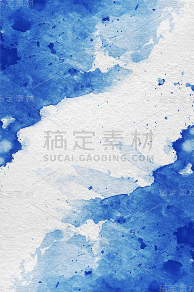 白色背景上的抽象水彩艺术照片。水彩背景