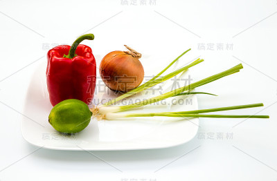 混合泰国菜的配料