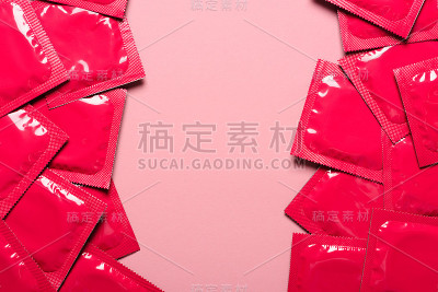 空白袋塑料箔包装俯视图