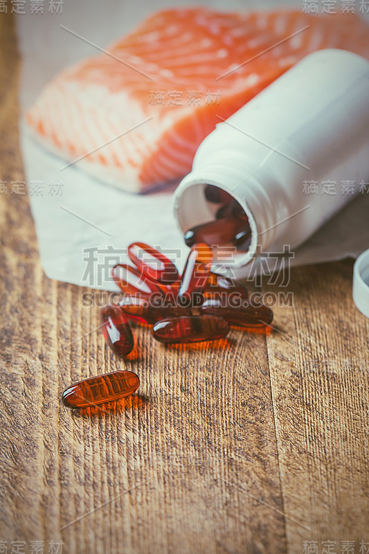 含有omega - 3的鱼油胶囊