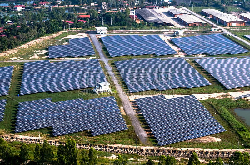 太阳能农场，太阳能电池板