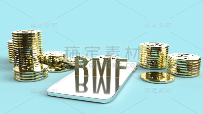 RMF的移动和金币3d渲染业务内容。