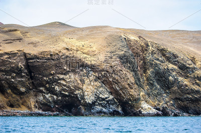 巴列斯塔斯群岛的岩石，一群小岛靠近帕拉卡斯镇，秘鲁，南美洲