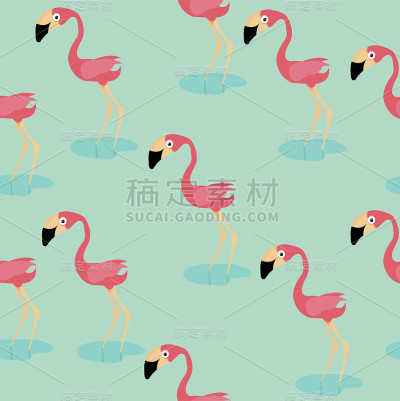 可爱的火烈鸟模式