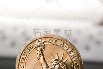美元硬币图片