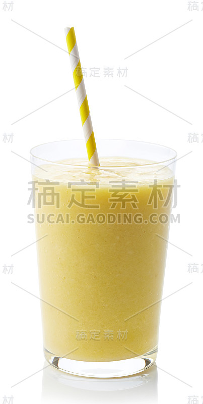 菠萝奶昔孤立