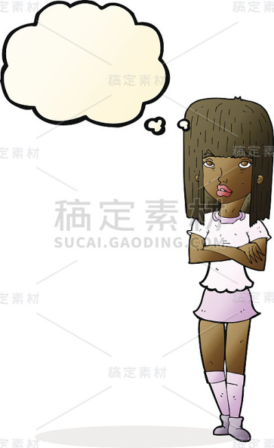 卡通人物与思想泡沫