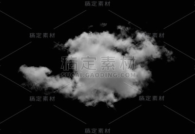 黑色背景上的云