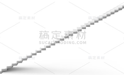 楼梯到上部隔离的3d渲染