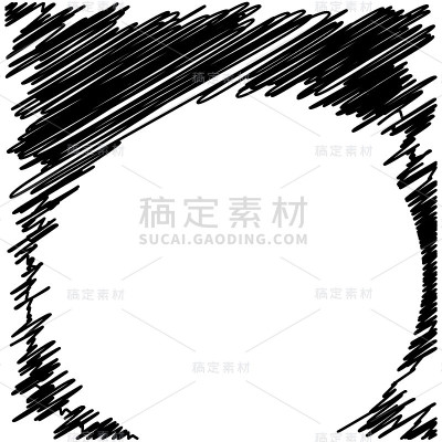 垃圾黑墨边界框架背景