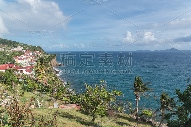 瓜德罗普岛的巴塞·特雷，全景