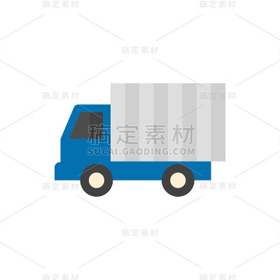 扁平图标-卡车