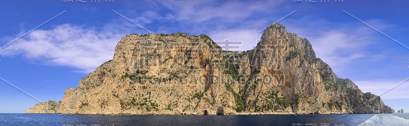 卡普里岛的海景