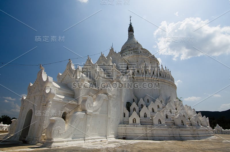 缅甸曼德勒的新比玉帕雅佛寺。