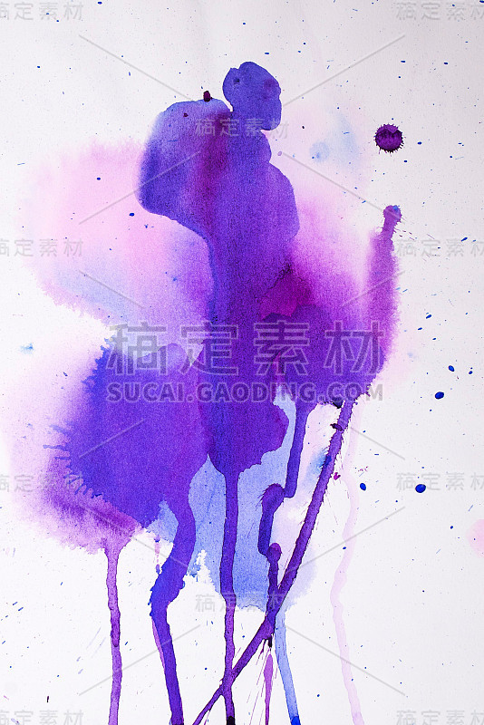 紫粉色水彩纹理