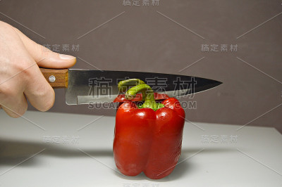 一个红柿子椒