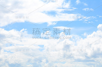 蓝天与白云的背景