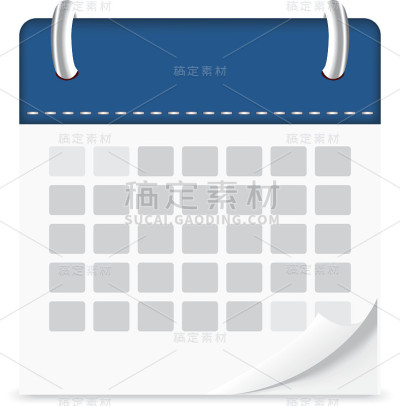图标日历孤立背景