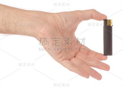 手持黑色打火机