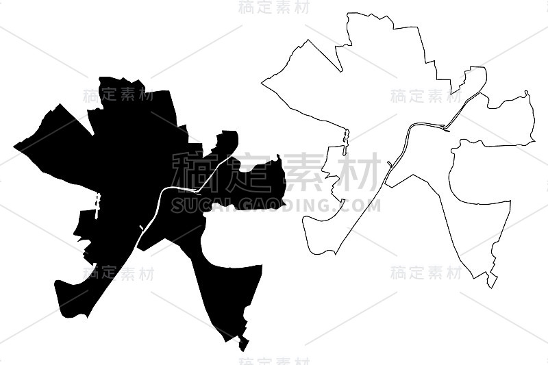 塞格德城市地图