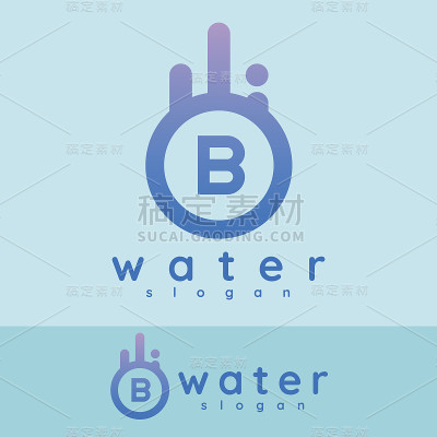 水首字母B图标设计