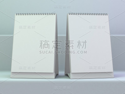 空的台历。模拟豪华设计概念。3 d