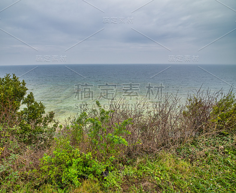 意大利加尔达湖鸟瞰图