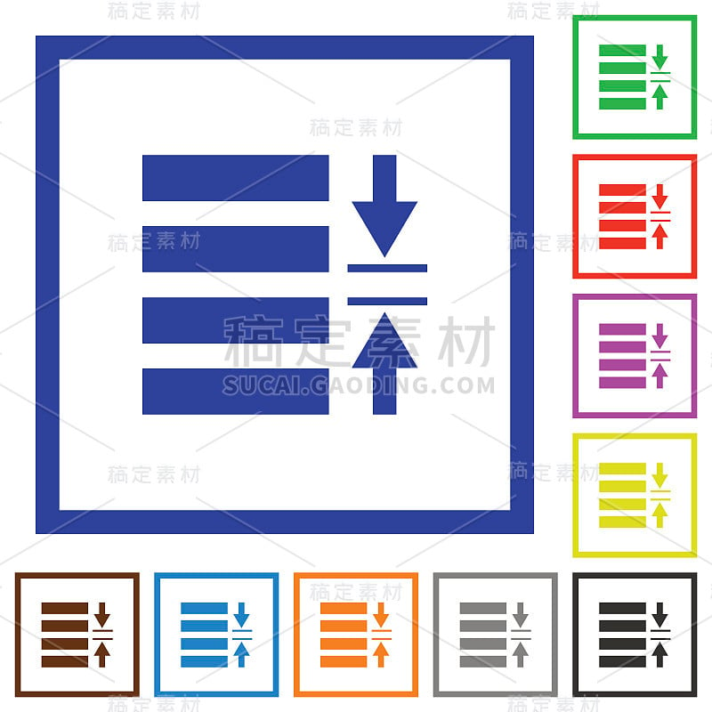 调整平框图标的行间距