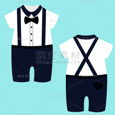 连体衣。孩子们的礼服。为男孩。