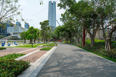 中国深圳的柏油路
