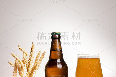 新鲜的小麦啤酒