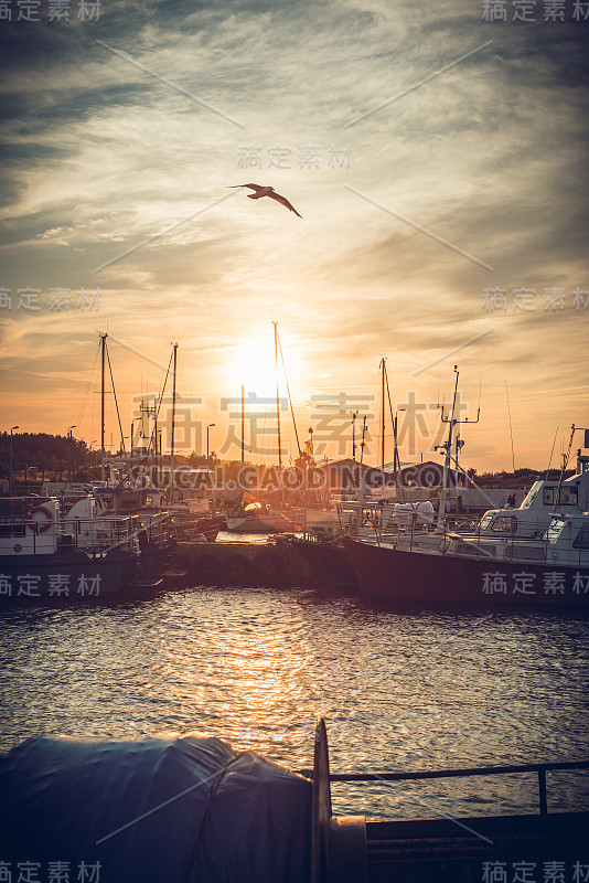 Ship in the harbor