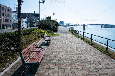 广岛县沿河景观