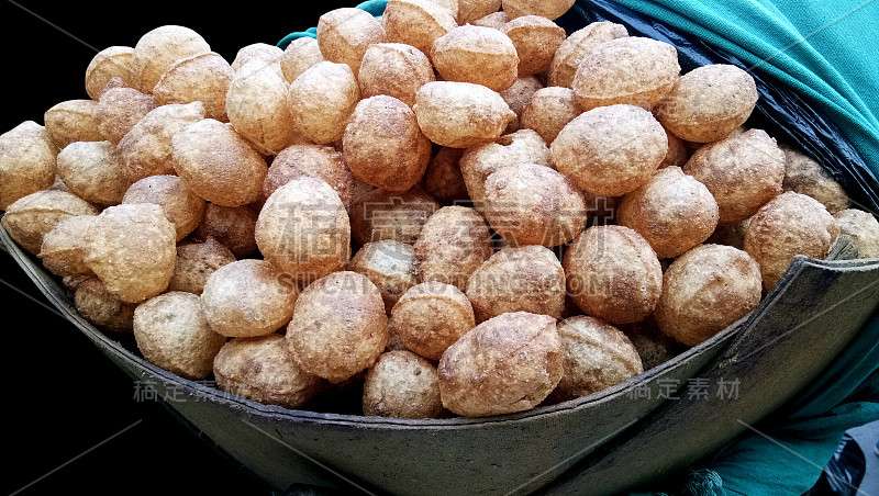 Pani Puri, Golgappe，聊天项目，印度小吃