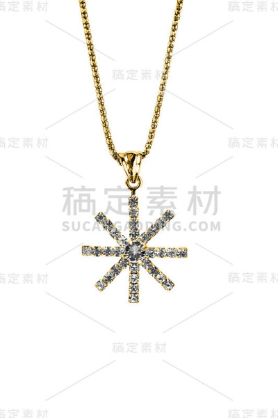 水晶吊坠孤立