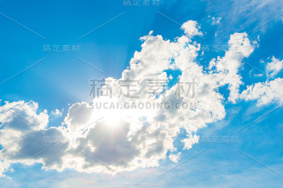 天空和云彩的背景。